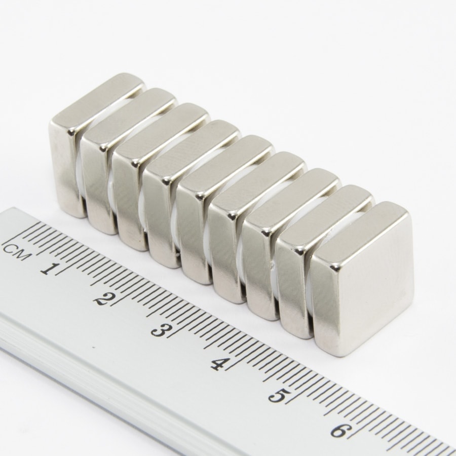 Neodym-Magnet, Quader, 15x15x5 mm – N38