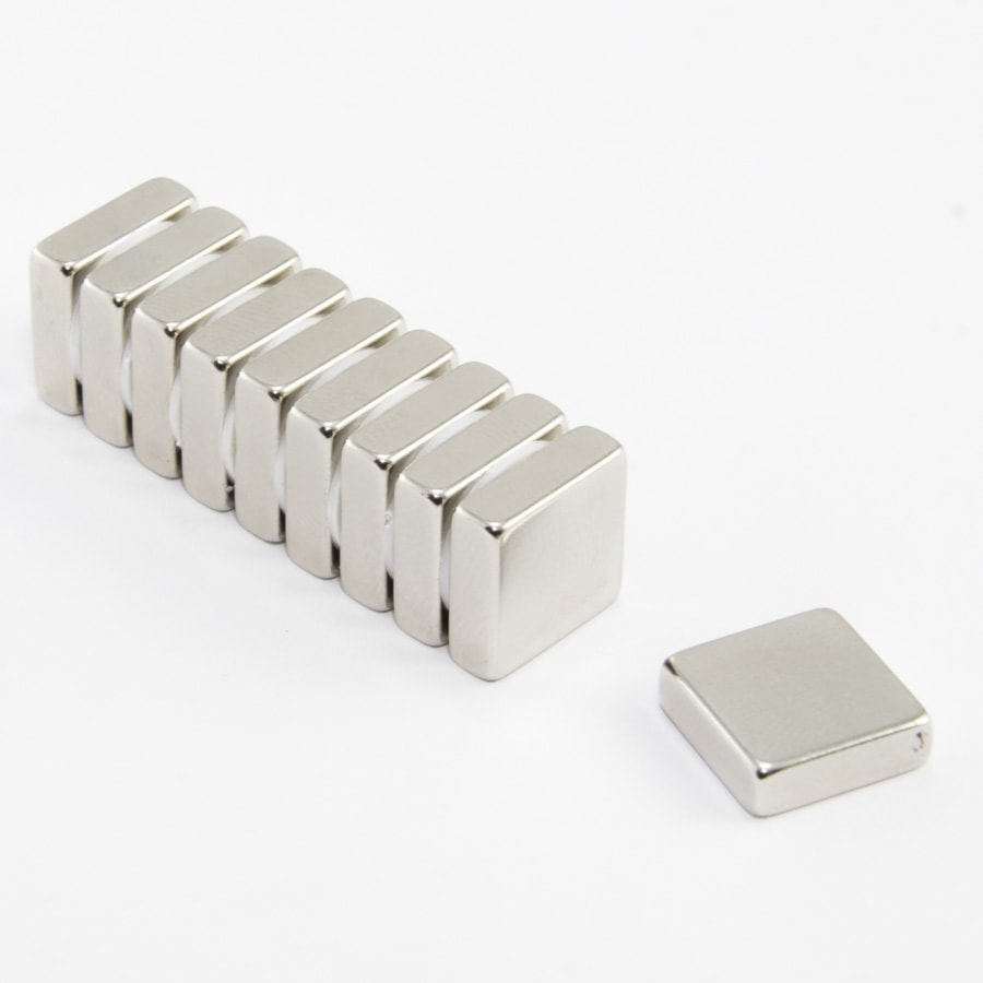 Neodym-Magnet, Quader, 15x15x5 mm – N38