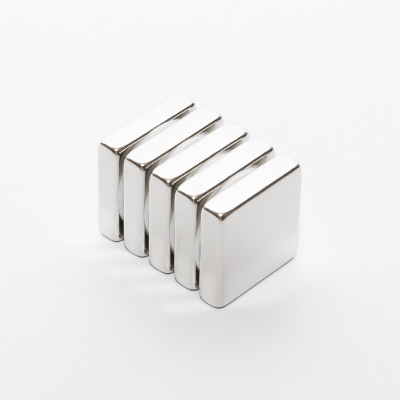 Neodym-Magnet, Quader, 20x20x5 mm – N38