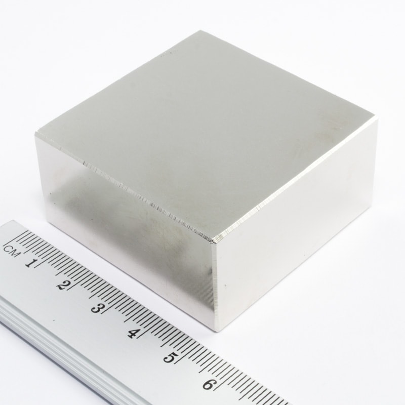 Neodym-Magnet, Quader, 50x50x25 mm – N38