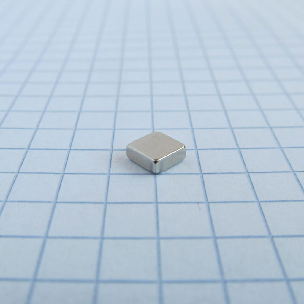Neodym-Magnet, Quader, 5x5x2 mm – N38