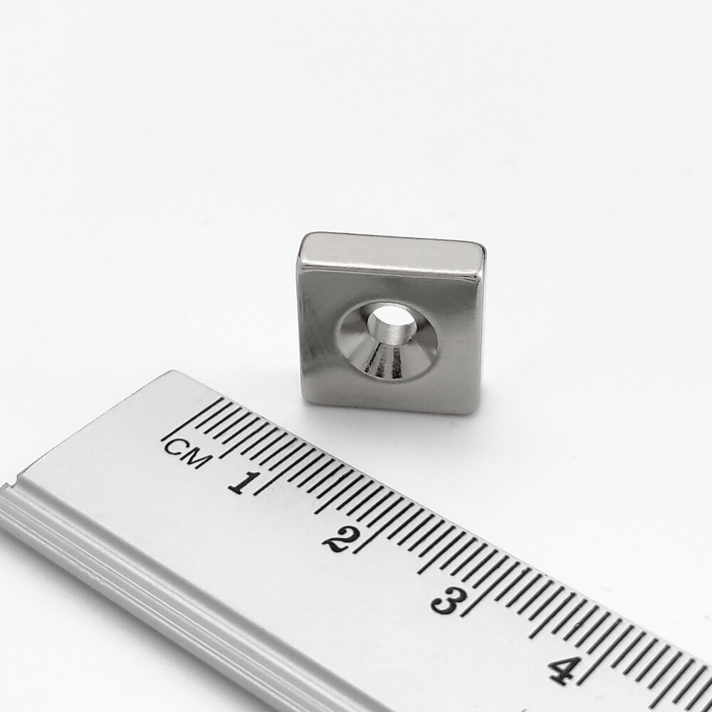 Neodym-Magnet, Quader, mit Loch – 3
