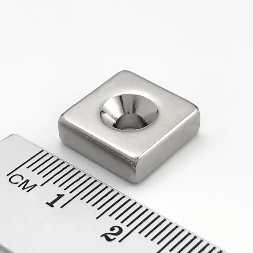 Neodym-Magnet, Quader, mit Loch