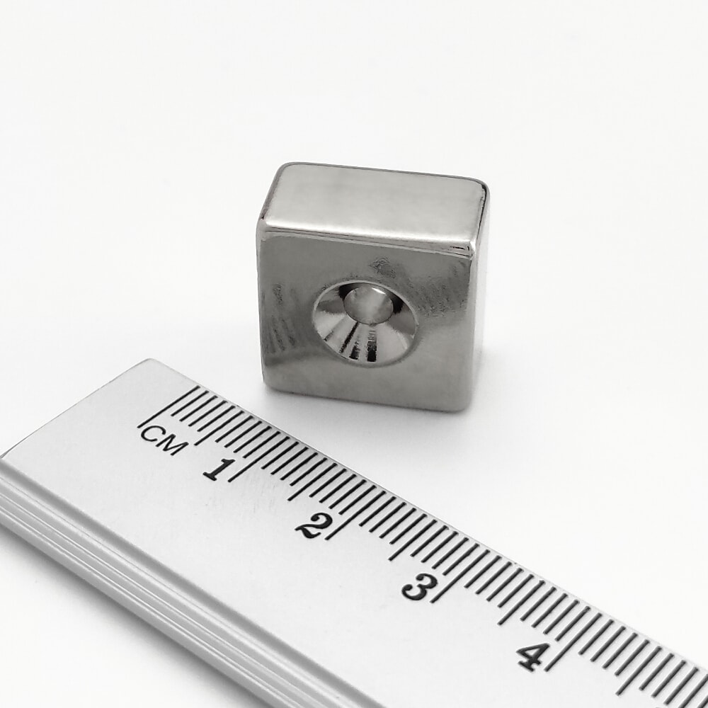 Neodym-Magnet, Quader, mit Loch – 5