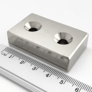 Neodym-Magnet, Quader, mit Loch – 7