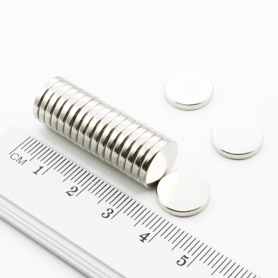 Neodym-Magnet, Scheibe, 12x2 mm – N38
