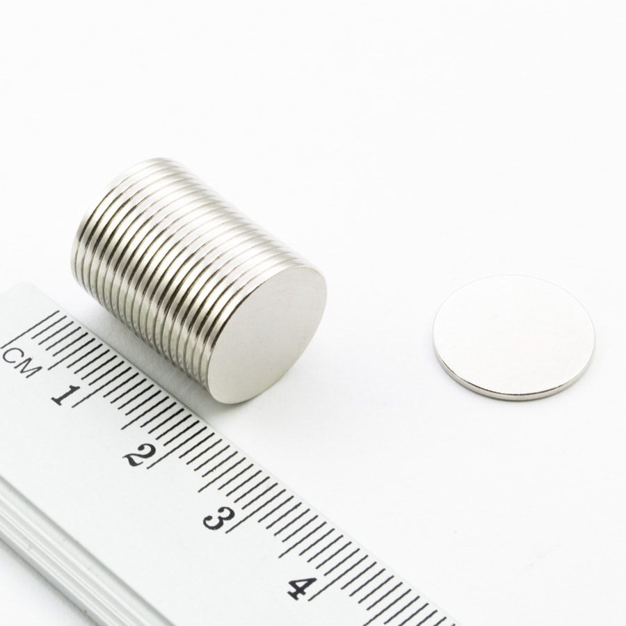 Neodym-Magnet, Scheibe, 15x1 mm – N38