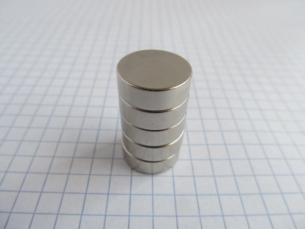 Neodym-Magnet, Scheibe, 15x5 mm – N40