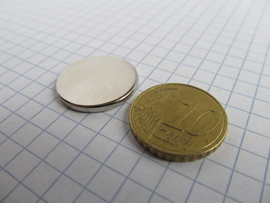 Neodym-Magnet, Scheibe, 20x2 mm – N38