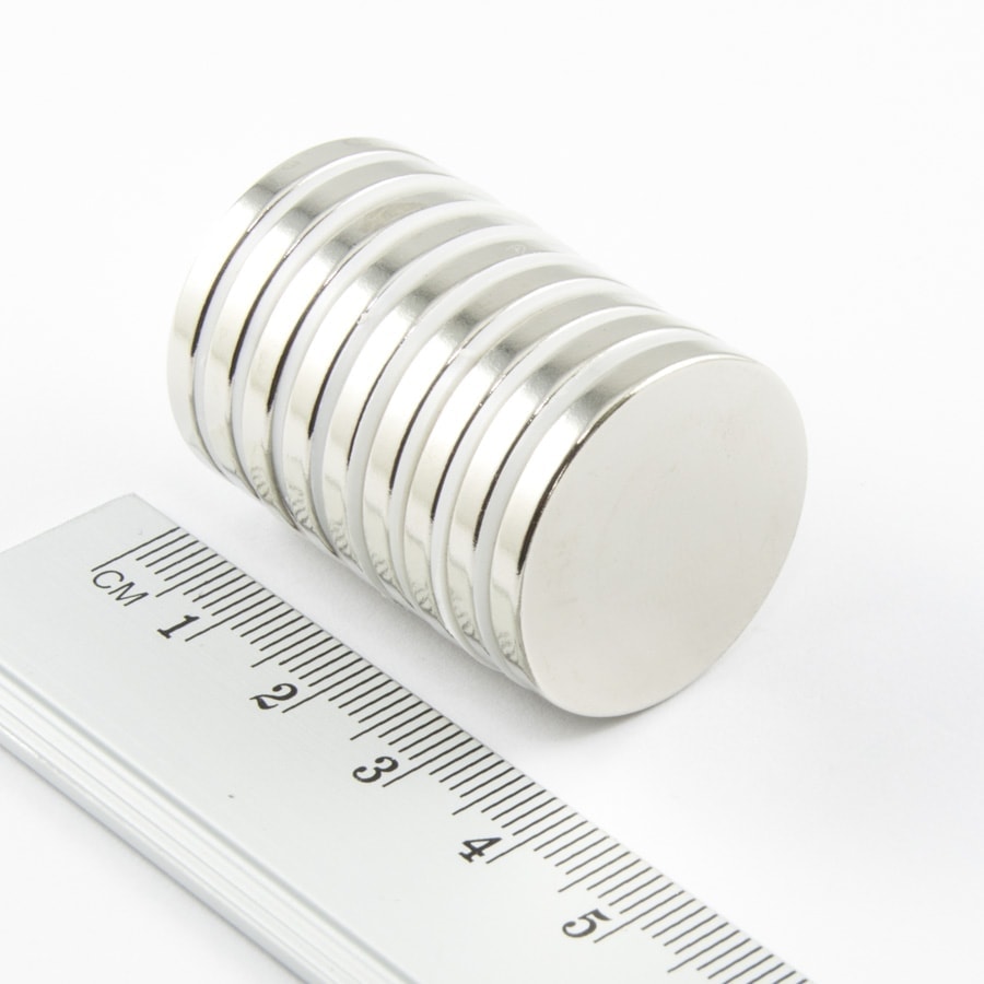 Neodym-Magnet, Scheibe, 25x3 mm – N38