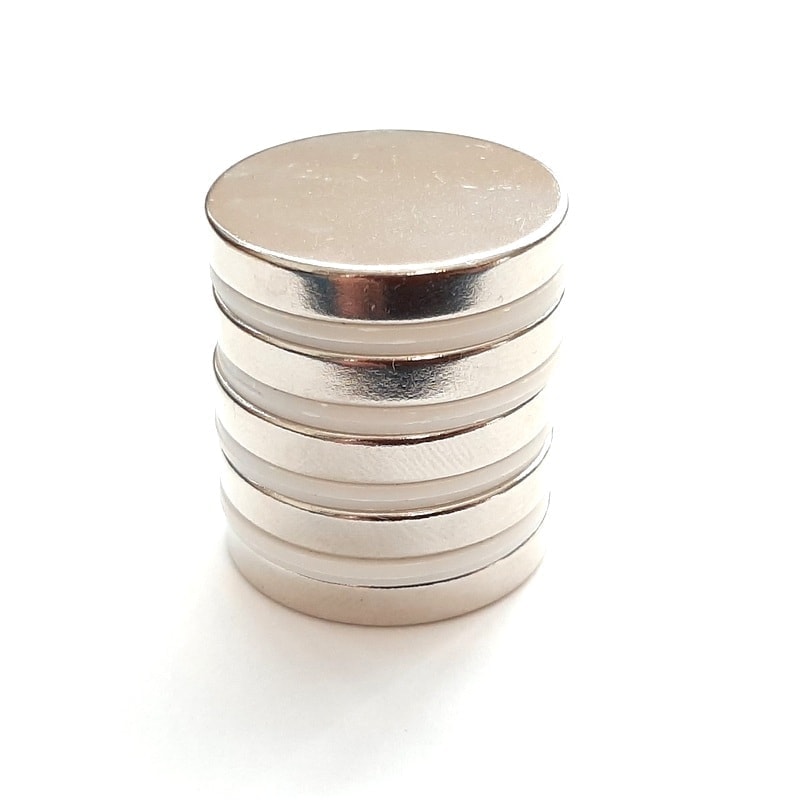 Neodym-Magnet, Scheibe, 25x4 mm – N38