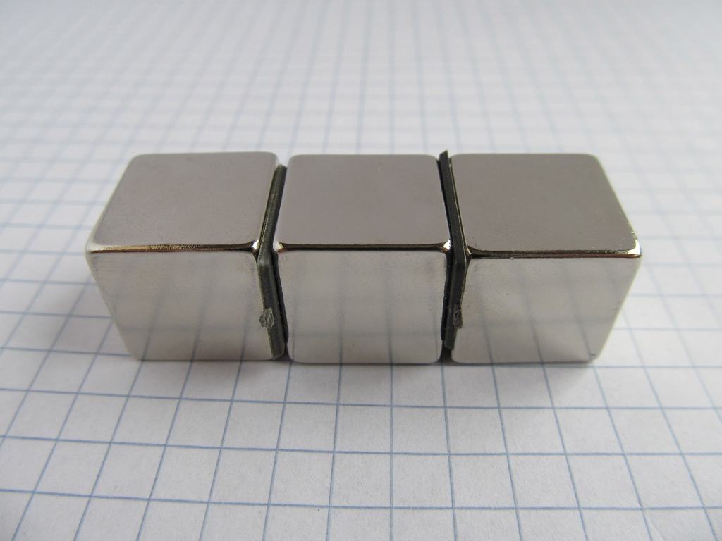 Neodym-Magnet, Würfel, 15x15x15 mm – N38
