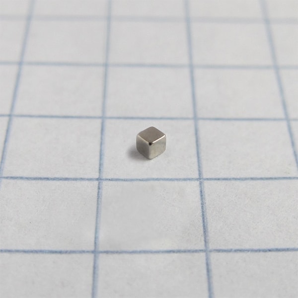 Neodym-Magnet, Würfel, 1x1x1 mm – N52