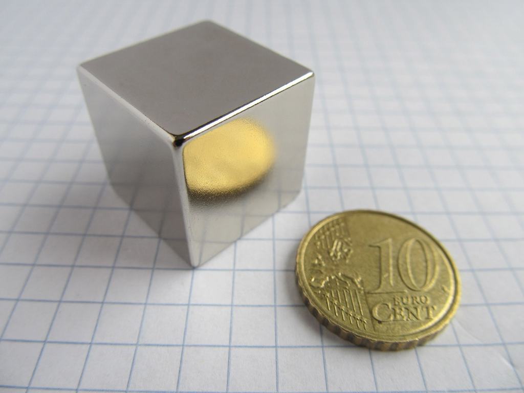 Neodym-Magnet, Würfel, 20x20x20 mm – N38