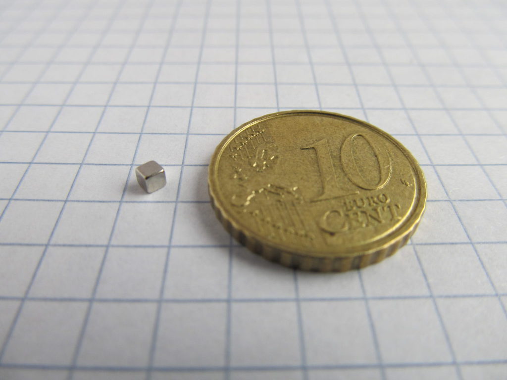 Neodym-Magnet, Würfel, 2x2x2 mm – N52