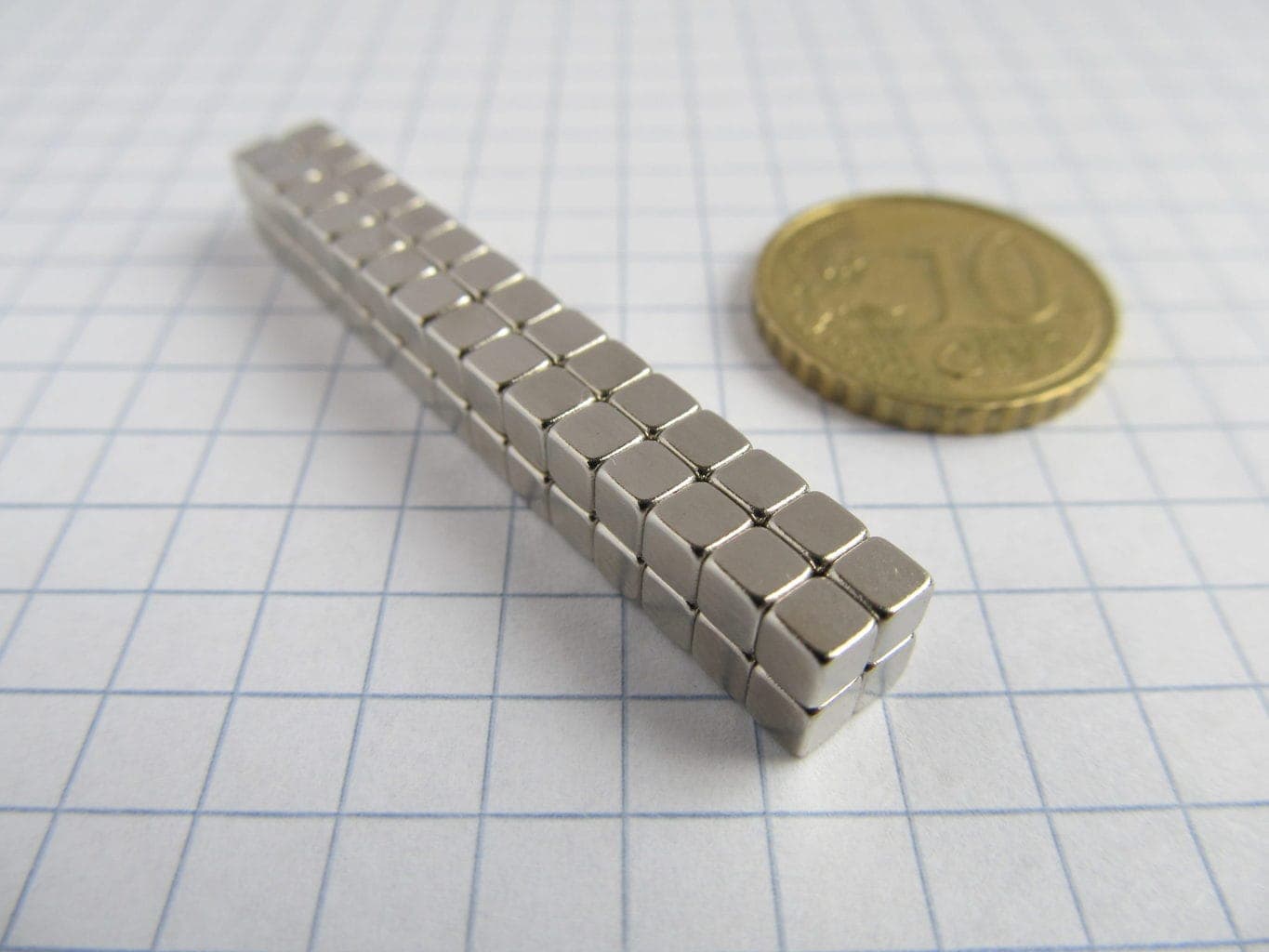 Neodym-Magnet, Würfel, 3x3x3 mm – N52