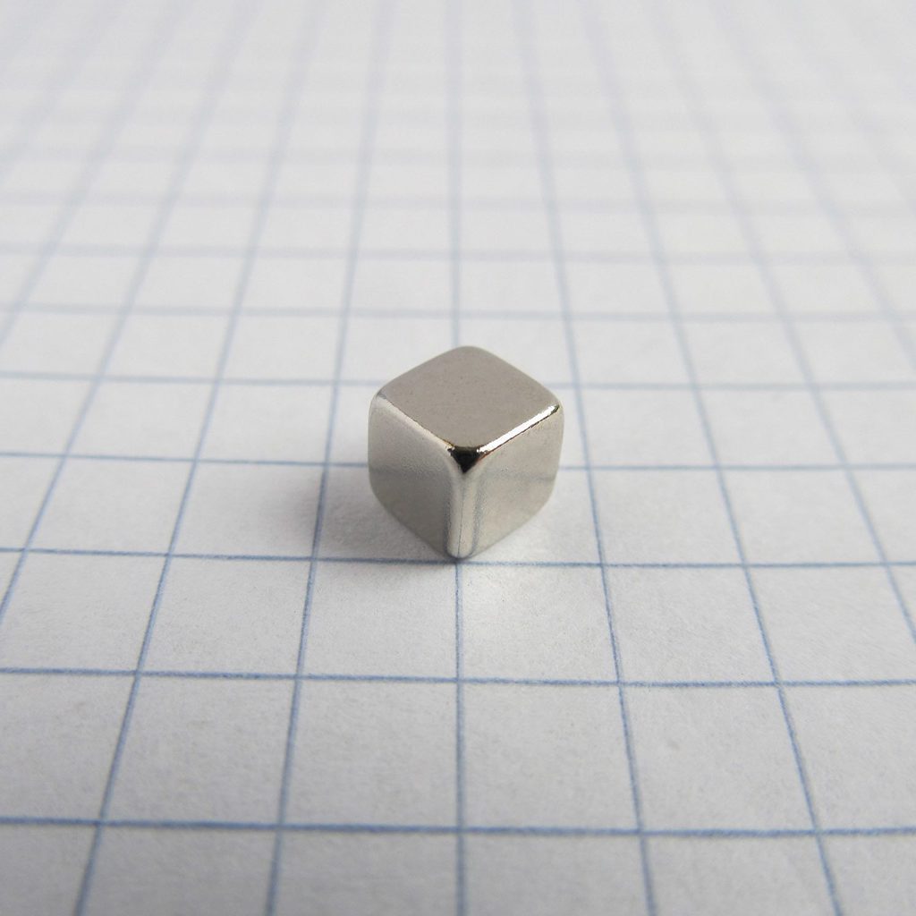 Neodym-Magnet, Würfel, 5x5x5 mm – N35