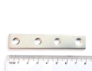 Stahl-Gegenstück, 80x15x2 mm, Zn