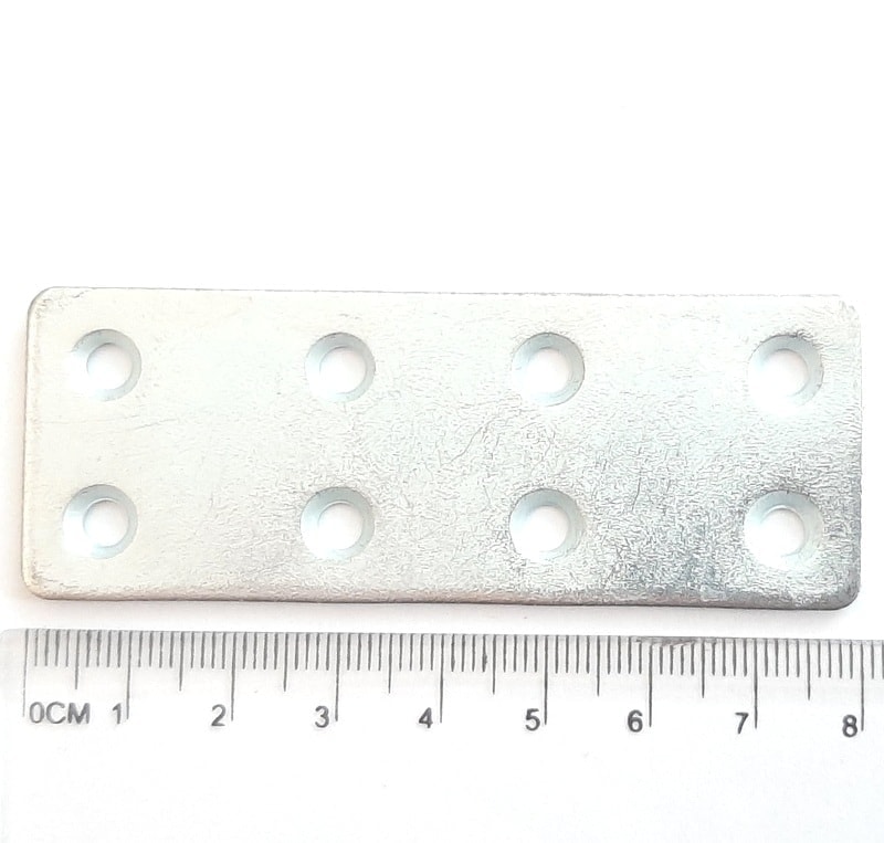 Stahl-Gegenstück, 80x30x2 mm, Zn