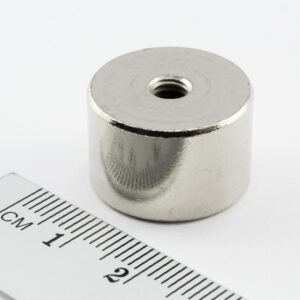 Topfmagnet mit Innengewinde, 20x13 mm