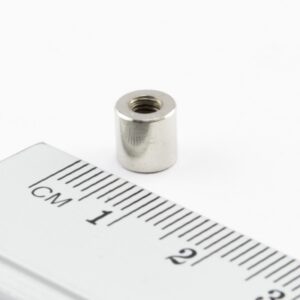 Topfmagnet mit Innengewinde, 6x6 mm