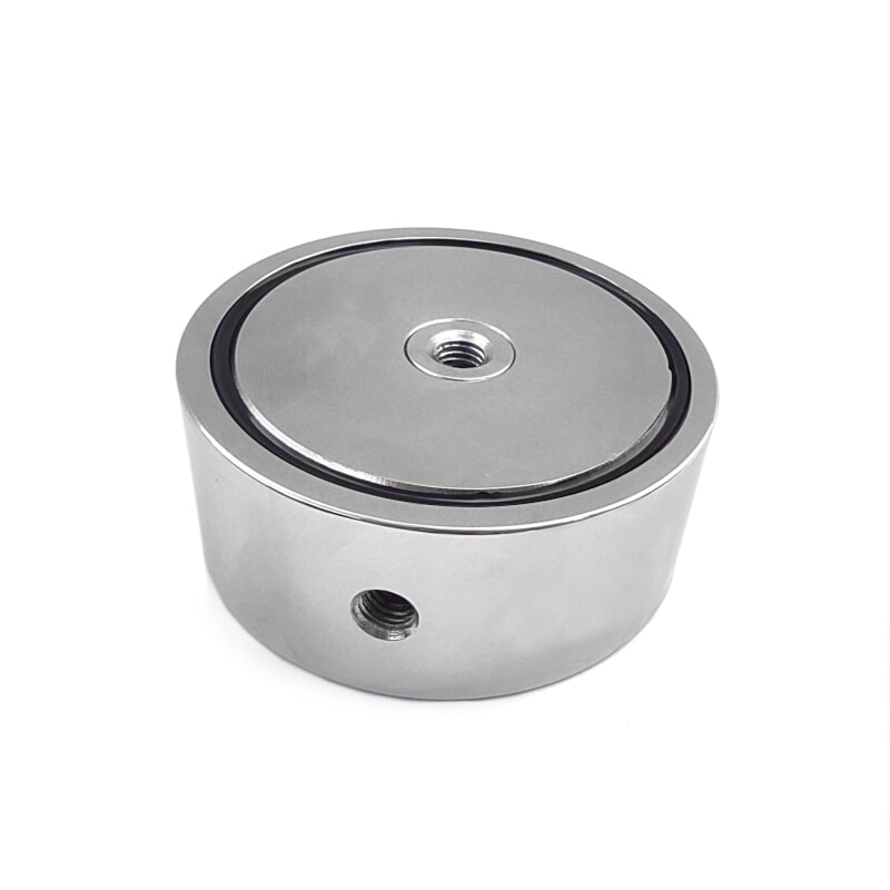 Topfmagnet mit Innengewinde durch den gesamten Magneten, 97x40 mm, doppelseitig