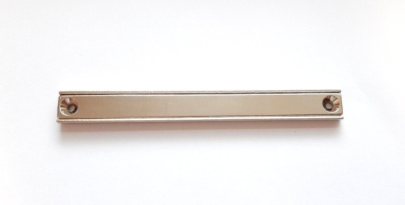 Topfmagnet mit Schraublöchern, 120x13,5x5 mm