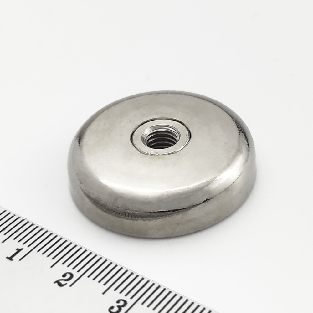 Topfmagnet mit Innengewinde durch den gesamten Magneten 32×8 mm – 2
