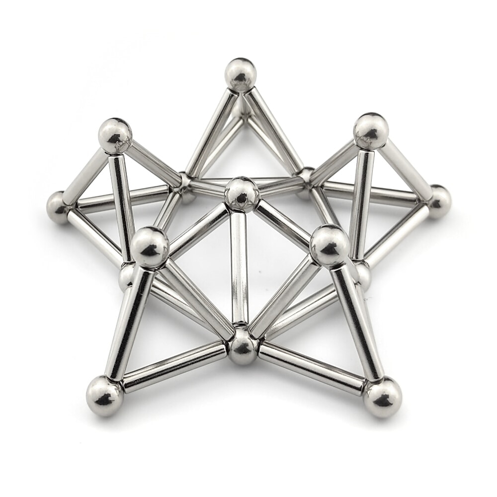 Magnetisches Bauset – Stäbe und Kugeln