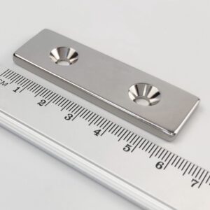 Neodym-Magnet, Quader, mit Loch