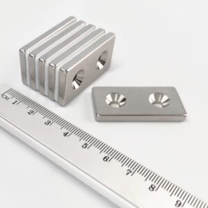 Neodym-Magnet, Quader, mit Loch