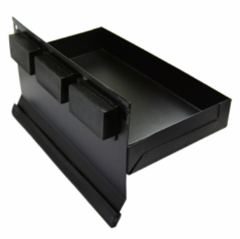 Magnetische Werkzeugablage, schwarz, 21 cm