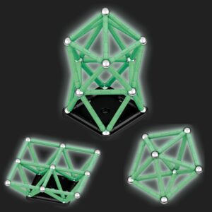 Magnetisches Bauset Geomag Glow – im Dunkeln leuchtend