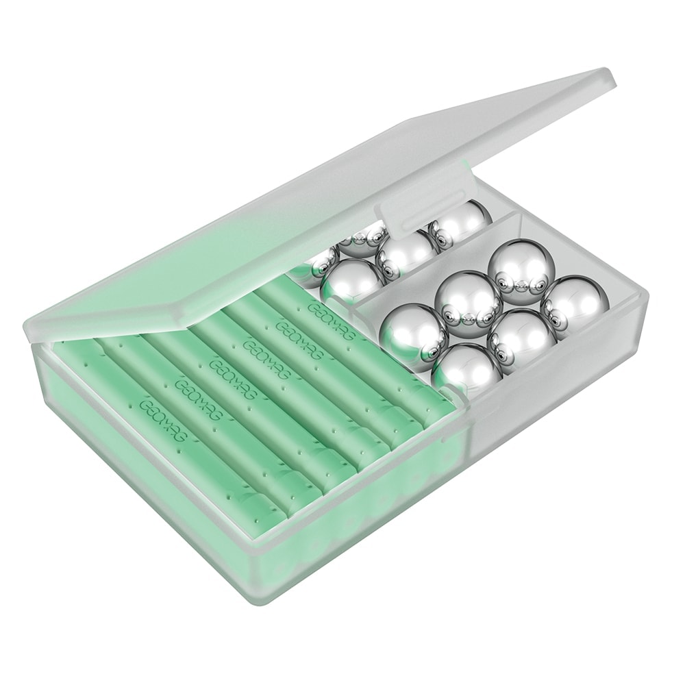 Magnetisches Bauset Geomag Glow recycelt, 60 Teile