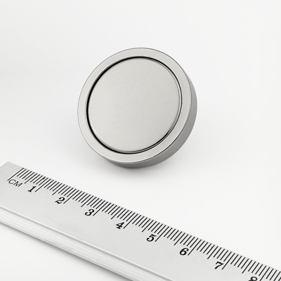 Topfmagnet mit Innengewinde, 36x8 mm