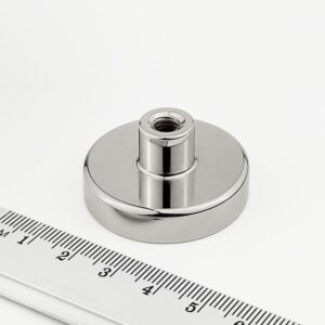 Topfmagnet mit Innengewindebuchse, 36x8 mm