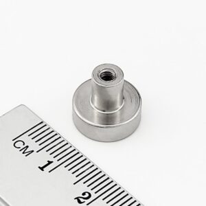 Topfmagnet mit Innengewinde, 13x4 mm