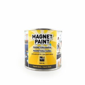 Magnetische Wandfarbe, 0,5 l, grau