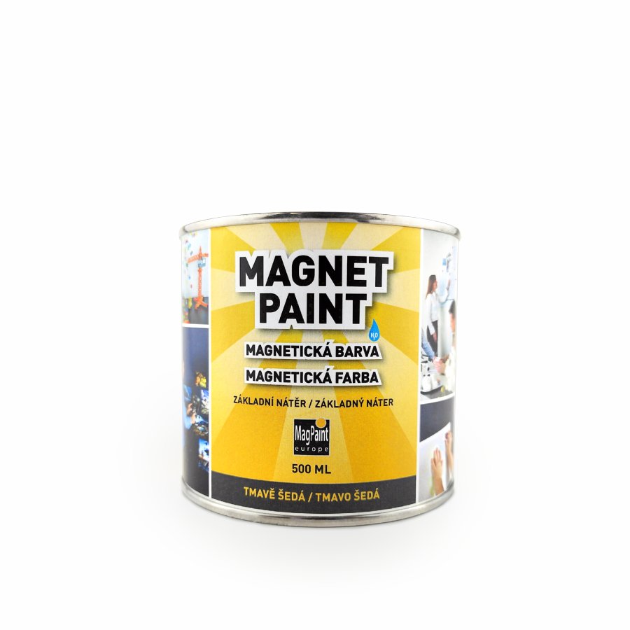 Magnetische Wandfarbe, 0,5 l, grau