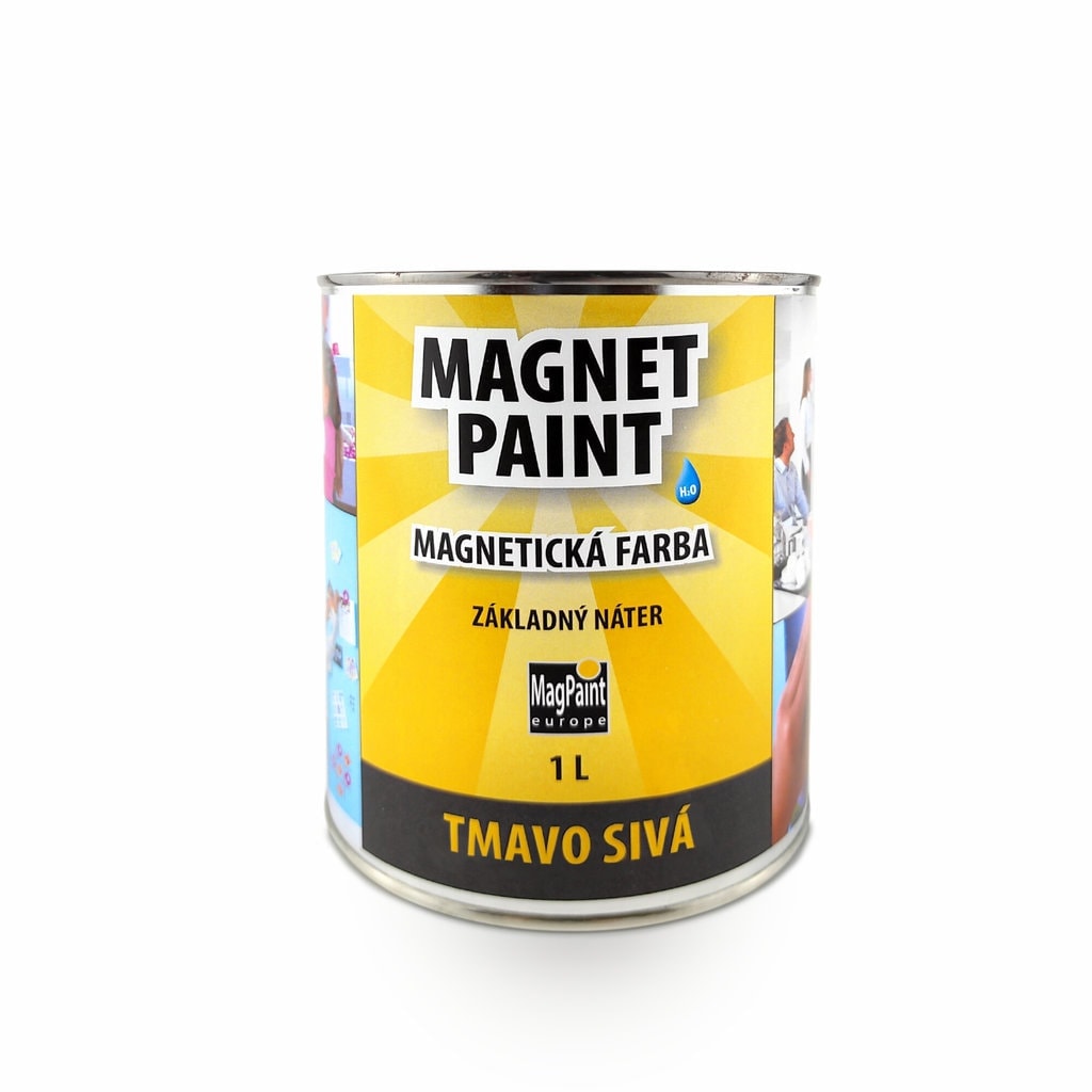 Magnetische Wandfarbe, 1 l, grau