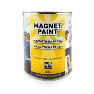 Magnetische Wandfarbe, 2,5 l, grau