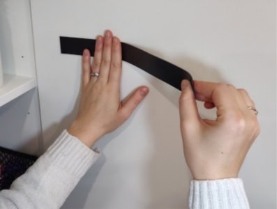 Tipp: Magnetband – Band aufkleben