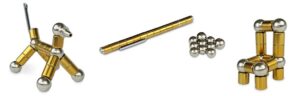 Magnetstift, gold, Bauset