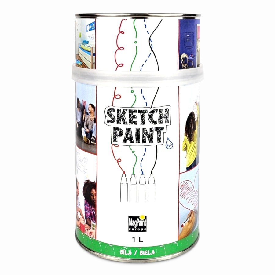 SketchPaint Wandfarbe, Whiteboard-Effekt, zum Beschriften mit Markern