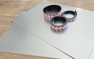 Magnetstift – magnetischer Make-up-Rahmen – was wir brauchen – Metallplatte, Magnetband