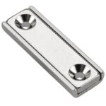 Topfmagnete, Mit Schraubloch – Quader