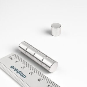 V10-10-N38_v02 Neodym Magnet Scheibe 10×10 mm N38