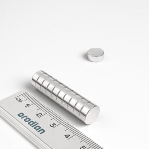 V10-4-N38_v02 Neodym Magnet Scheibe 10×4 mm N38