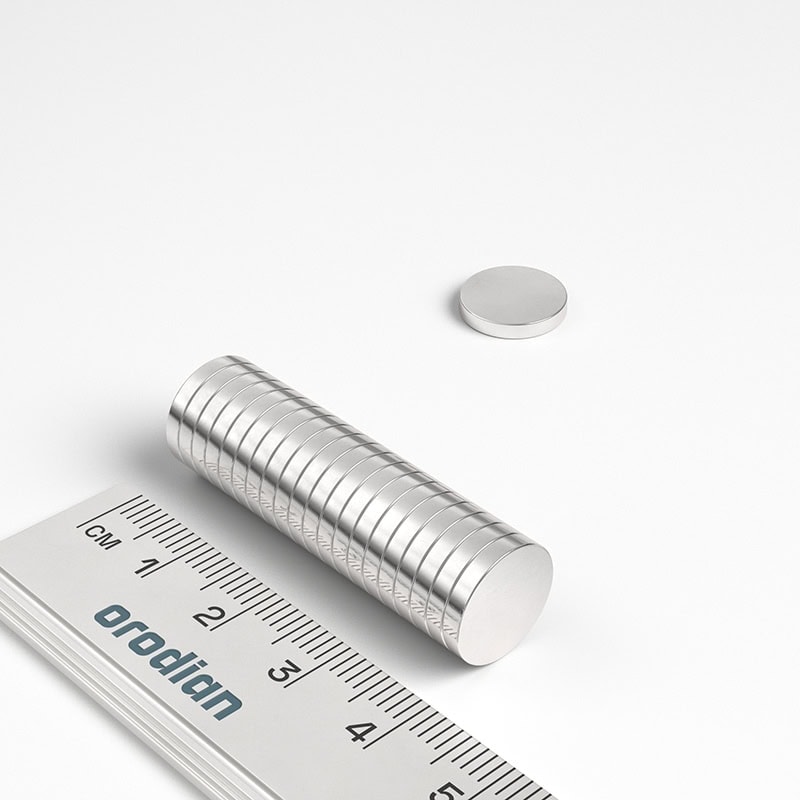 V12-2-N38_v02 Neodym Magnet Scheibe 12×2 mm N38