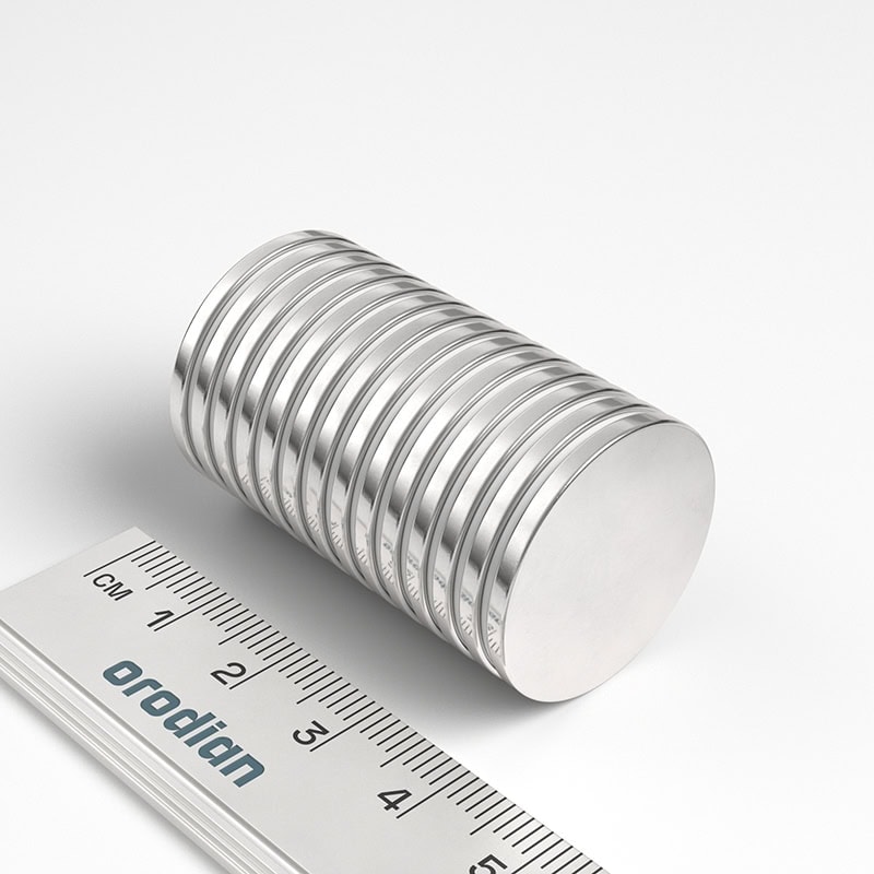 V25-2-N38_v02 Neodym Magnet Scheibe 25×2 mm N38